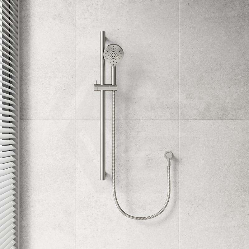 Fienza 900mm Straight Adjustable Slider Care Rail with Handheld Shower Set in Various Colour