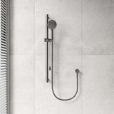 Fienza 900mm Straight Adjustable Care Rail Shower Set with Push/Pull Slider Variant Colour Available