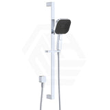 Fienza Kuro Soft Square Handheld Shower on Sliding Rail with Water Inlet - Variant Colour Available