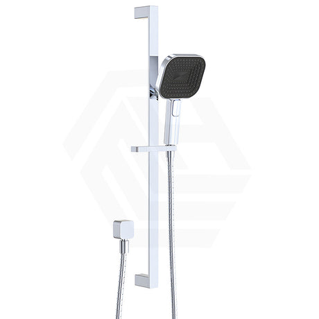 Fienza Kuro Soft Square Handheld Shower on Sliding Rail with Water Inlet - Variant Colour Available