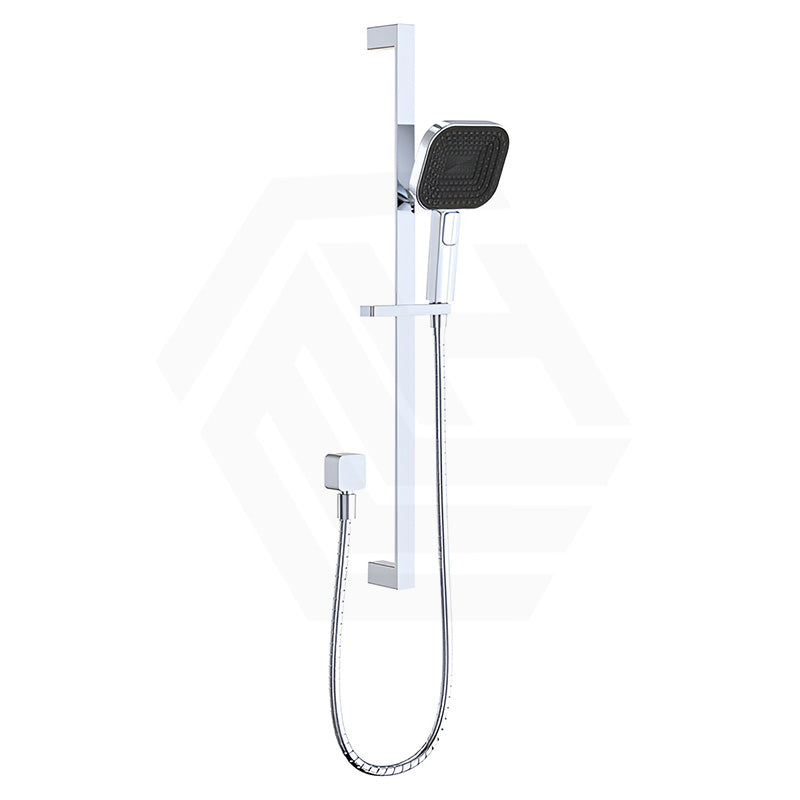 Fienza Kuro Soft Square Handheld Shower on Sliding Rail with Water Inlet - Variant Colour Available
