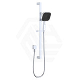 Fienza Kuro Soft Square Handheld Shower on Sliding Rail with Water Inlet - Variant Colour Available