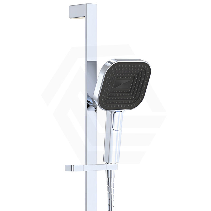 Fienza Kuro Soft Square Handheld Shower on Sliding Rail with Water Inlet - Variant Colour Available