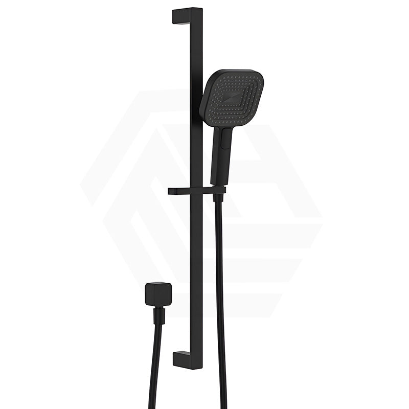 Fienza Kuro Soft Square Handheld Shower on Sliding Rail with Water Inlet - Variant Colour Available