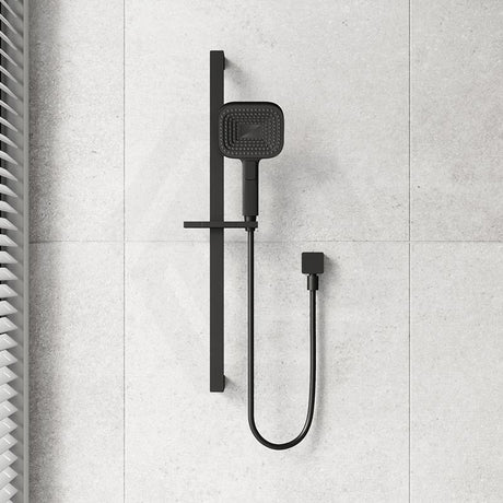 Fienza Kuro Soft Square Handheld Shower on Sliding Rail with Water Inlet - Variant Colour Available
