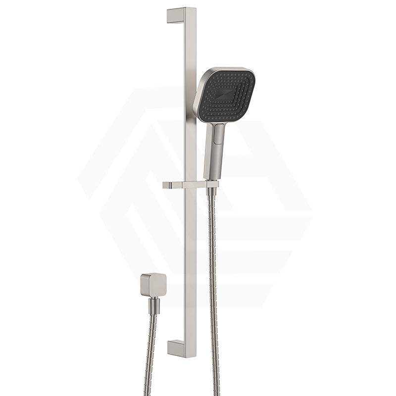 Fienza Kuro Soft Square Handheld Shower on Sliding Rail with Water Inlet - Variant Colour Available
