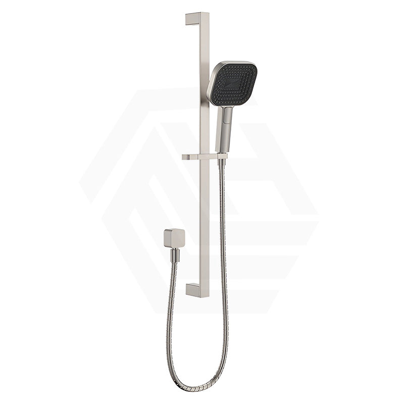 Fienza Kuro Soft Square Handheld Shower on Sliding Rail with Water Inlet - Variant Colour Available