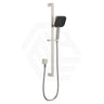 Fienza Kuro Soft Square Handheld Shower on Sliding Rail with Water Inlet - Variant Colour Available