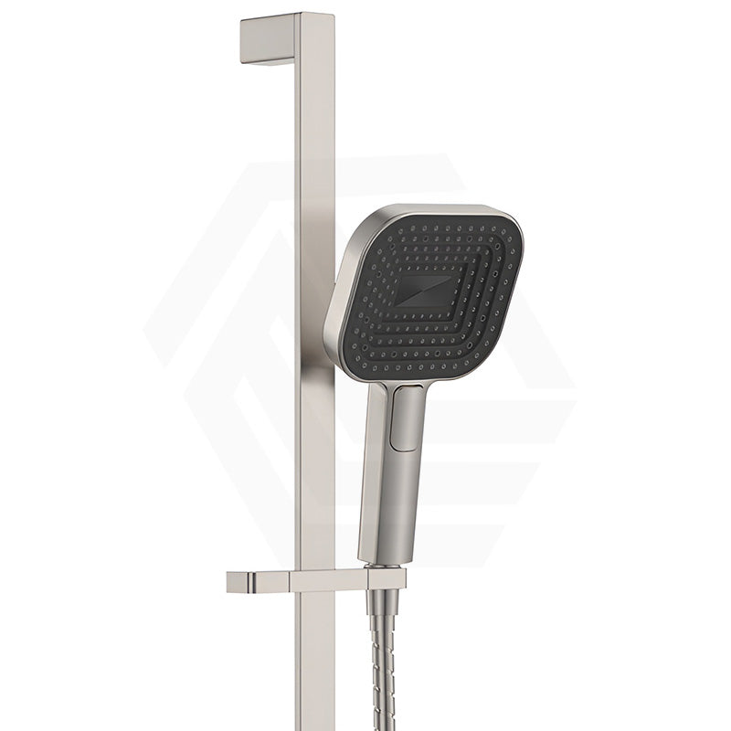 Fienza Kuro Soft Square Handheld Shower on Sliding Rail with Water Inlet - Variant Colour Available