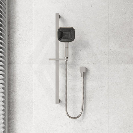 Fienza Kuro Soft Square Handheld Shower on Sliding Rail with Water Inlet - Variant Colour Available
