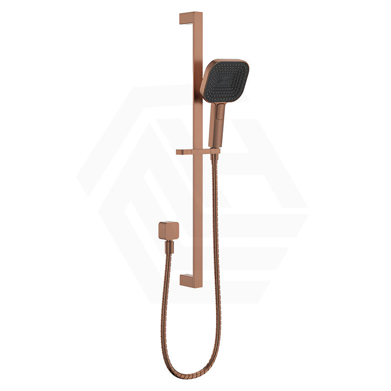 Fienza Kuro Soft Square Handheld Shower on Sliding Rail with Water Inlet - Variant Colour Available