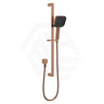 Fienza Kuro Soft Square Handheld Shower on Sliding Rail with Water Inlet - Variant Colour Available