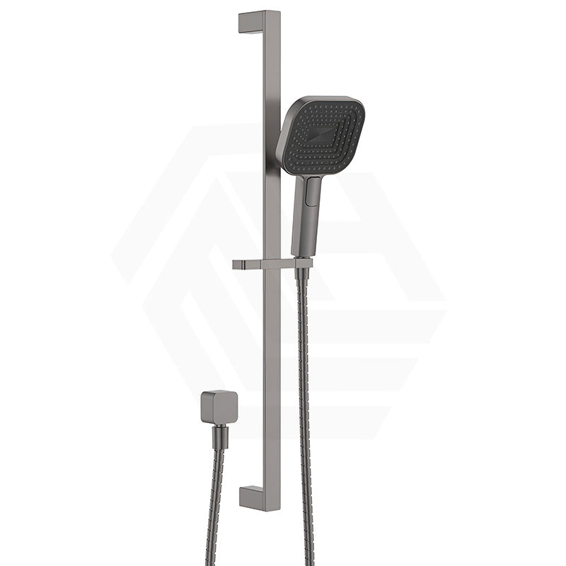 Fienza Kuro Soft Square Handheld Shower on Sliding Rail with Water Inlet - Variant Colour Available
