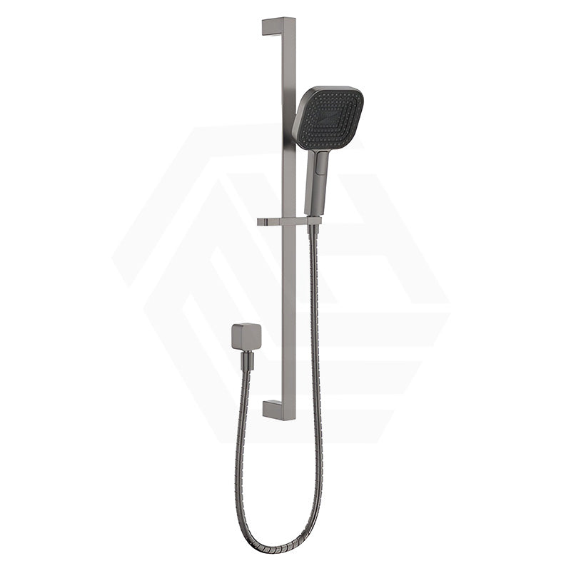 Fienza Kuro Soft Square Handheld Shower on Sliding Rail with Water Inlet - Variant Colour Available