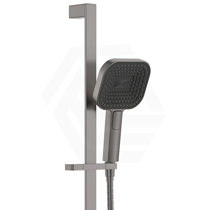 Fienza Kuro Soft Square Handheld Shower on Sliding Rail with Water Inlet - Variant Colour Available