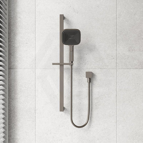 Fienza Kuro Soft Square Handheld Shower on Sliding Rail with Water Inlet - Variant Colour Available