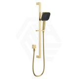 Fienza Kuro Soft Square Handheld Shower on Sliding Rail with Water Inlet - Variant Colour Available
