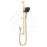 Fienza Kuro Soft Square Handheld Shower on Sliding Rail with Water Inlet - Variant Colour Available