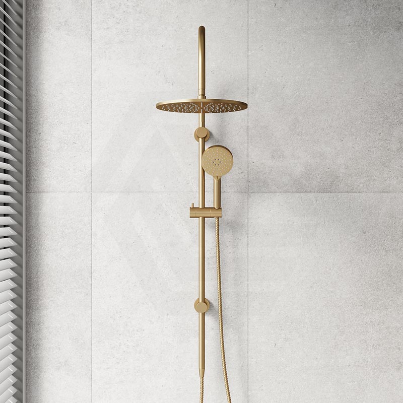 Fienza Empire Slim Curved Twin Shower Variant Colour Available Top Water Inlet