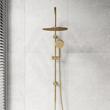 Fienza Empire Slim Curved Twin Shower Variant Colour Available Top Water Inlet