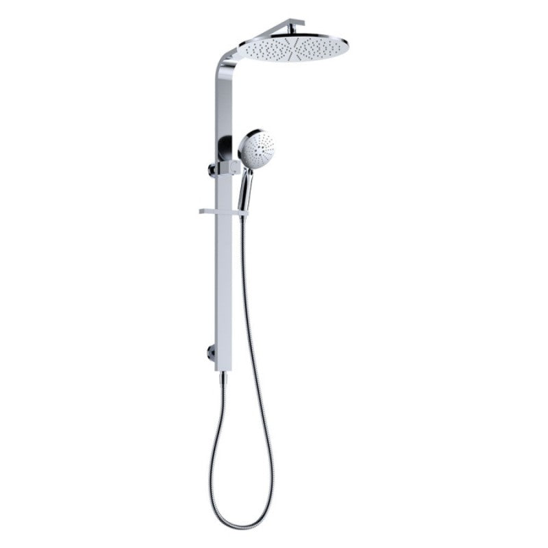 Fienza Empire Slim Deluxe Twin Shower Chrome Top Water Inlet