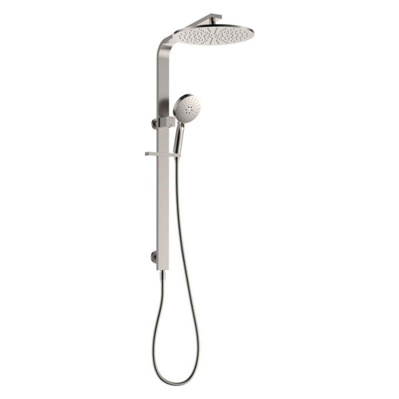N#1(Nickel) Fienza Empire Slim Deluxe Twin Shower Top Water Inlet