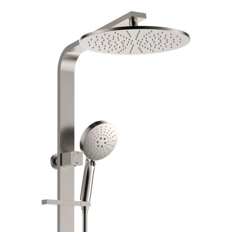 N#1(Nickel) Fienza Empire Slim Deluxe Twin Shower Top Water Inlet