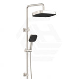 Fienza Kuro Twin Shower Soft Square Head Top Water Inlet - Variant Colour Available
