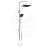 Fienza Kuro Twin Shower Soft Square Head Top Water Inlet - Variant Colour Available