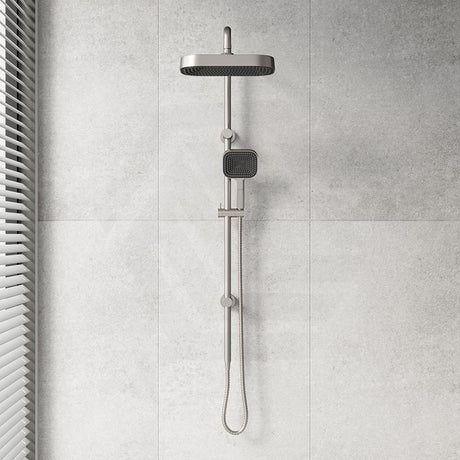 Fienza Kuro Twin Shower Soft Square Head Top Water Inlet - Variant Colour Available