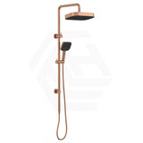 Fienza Kuro Twin Shower Soft Square Head Top Water Inlet - Variant Colour Available