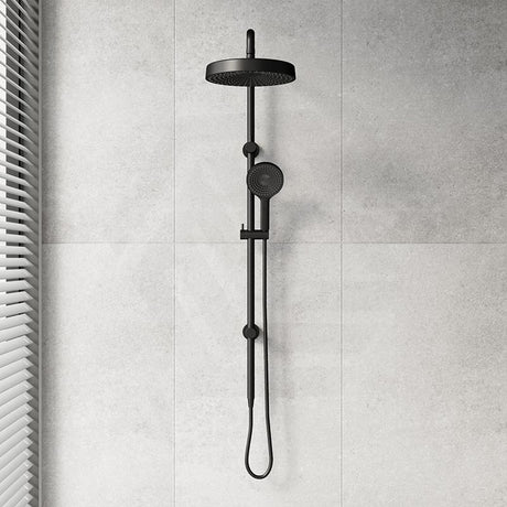 Fienza Kuro Twin Shower Round Head Top Water Inlet - Variant Colour Available