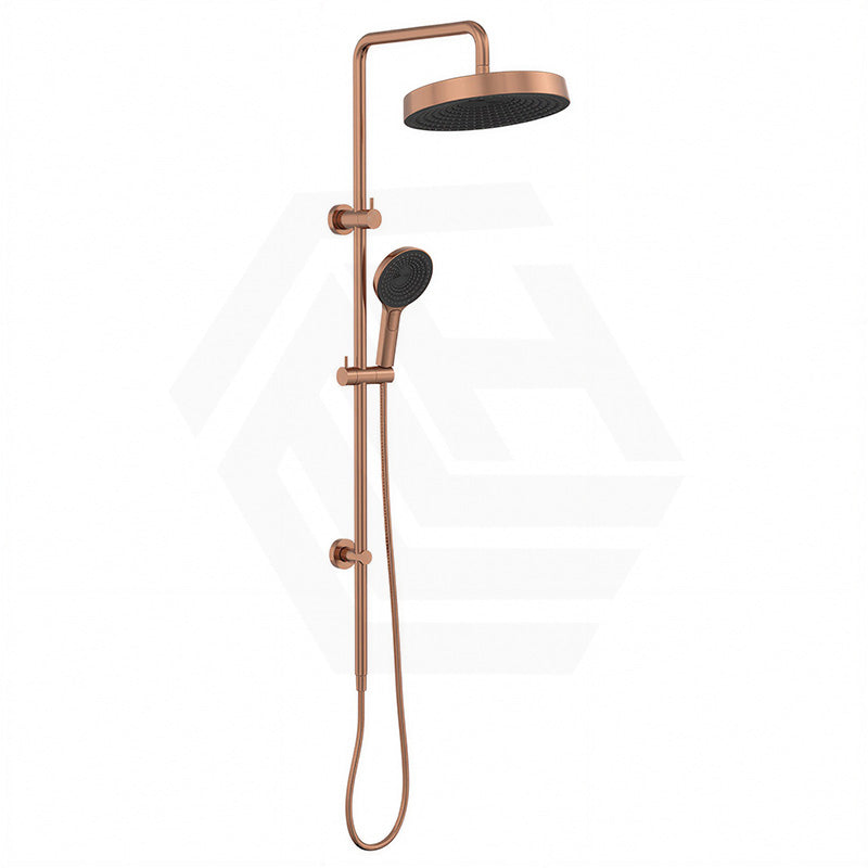 Fienza Kuro Twin Shower Round Head Top Water Inlet - Variant Colour Available