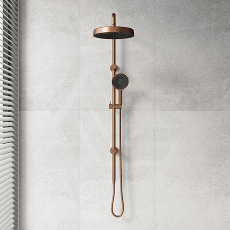 Fienza Kuro Twin Shower Round Head Top Water Inlet - Variant Colour Available