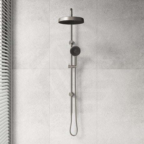 Fienza Kuro Twin Shower Round Head Top Water Inlet - Variant Colour Available