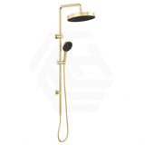 Fienza Kuro Twin Shower Round Head Top Water Inlet - Variant Colour Available