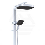 Fienza Kuro Deluxe Twin Shower Soft Square Head Top Water Inlet - Variant Colour Available