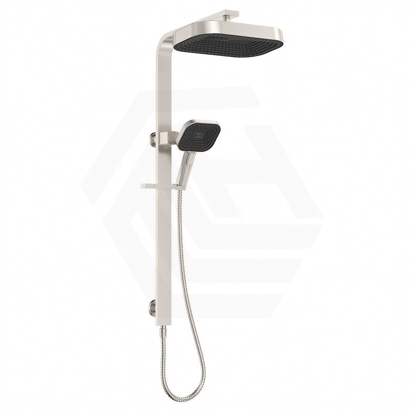 Fienza Kuro Deluxe Twin Shower Soft Square Head Top Water Inlet - Variant Colour Available