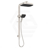 Fienza Kuro Deluxe Twin Shower Soft Square Head Top Water Inlet - Variant Colour Available