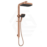 Fienza Kuro Deluxe Twin Shower Soft Square Head Top Water Inlet - Variant Colour Available