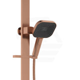 Fienza Kuro Deluxe Twin Shower Soft Square Head Top Water Inlet - Variant Colour Available