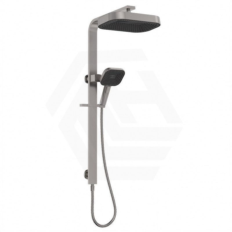 Fienza Kuro Deluxe Twin Shower Soft Square Head Top Water Inlet - Variant Colour Available
