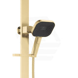 Fienza Kuro Deluxe Twin Shower Soft Square Head Top Water Inlet - Variant Colour Available