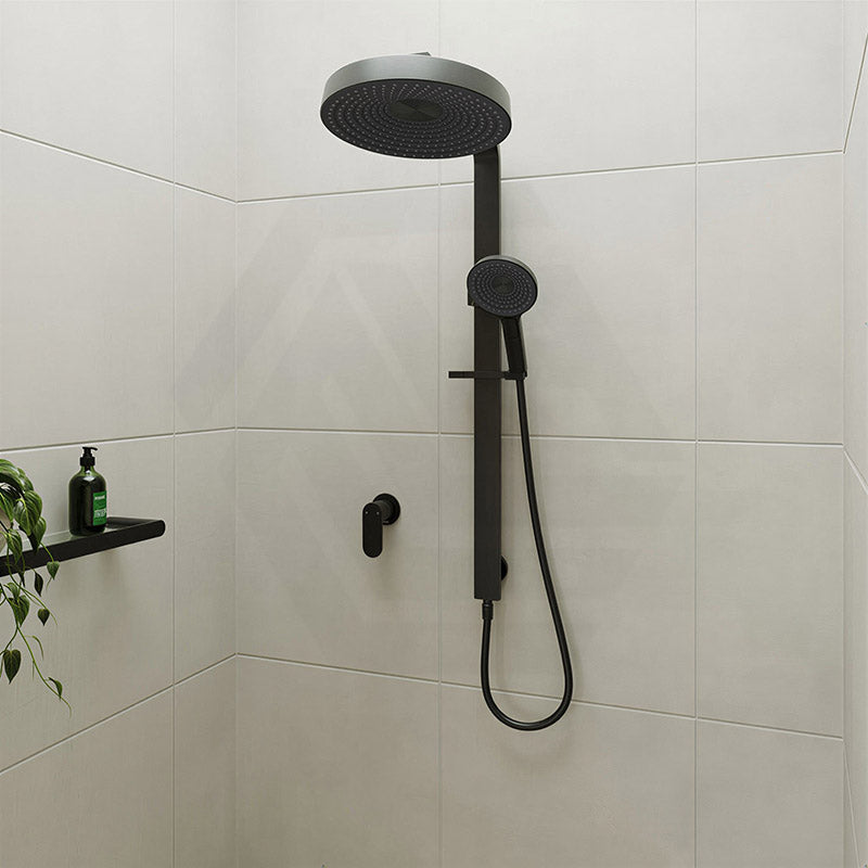 Fienza Kuro Deluxe Twin Shower Round Head Top Water Inlet - Variant Colour Available
