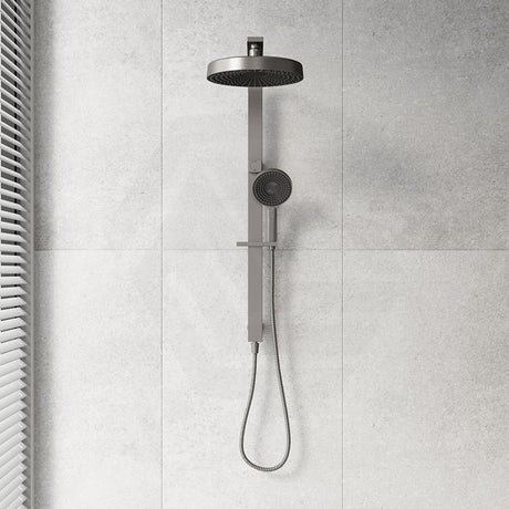 Fienza Kuro Deluxe Twin Shower Round Head Top Water Inlet - Variant Colour Available
