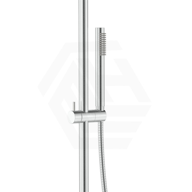 Fienza Kaya 316 Stainless Steel Wall Mounted Outdoor Round Twin Shower