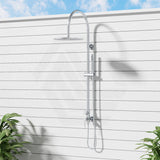Fienza Kaya 316 Stainless Steel Wall Mounted Outdoor Round Twin Shower
