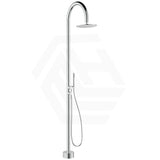 Fienza Kaya 316 Stainless Steel Floor Mounted Outdoor Twin Shower