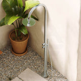 Fienza Kaya 316 Stainless Steel Floor Mounted Outdoor Twin Shower