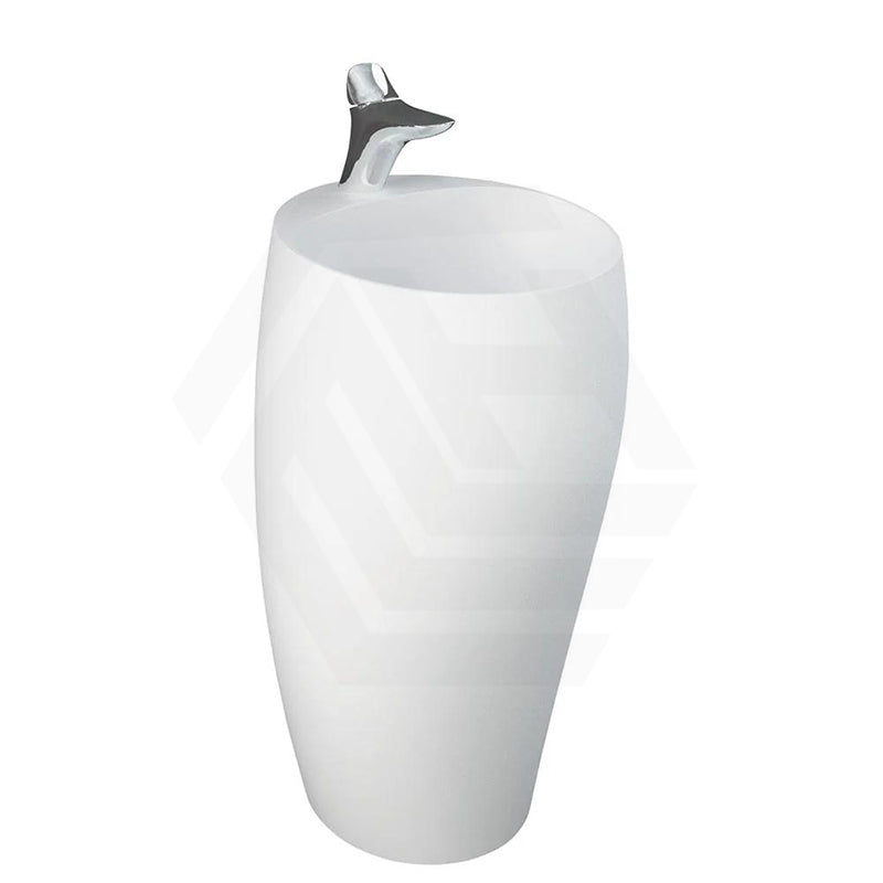 490x470x900mm RAK Cloud Ceramic Freestanding Basins One Tap Hole Matt White